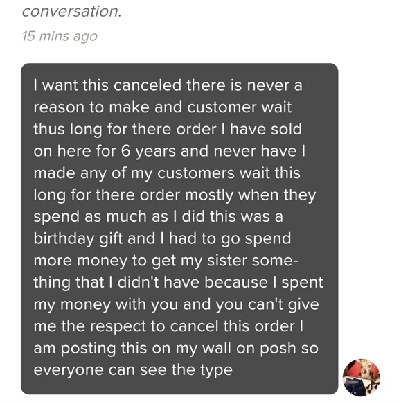 I've never had to post anything like this since I started selling on here
